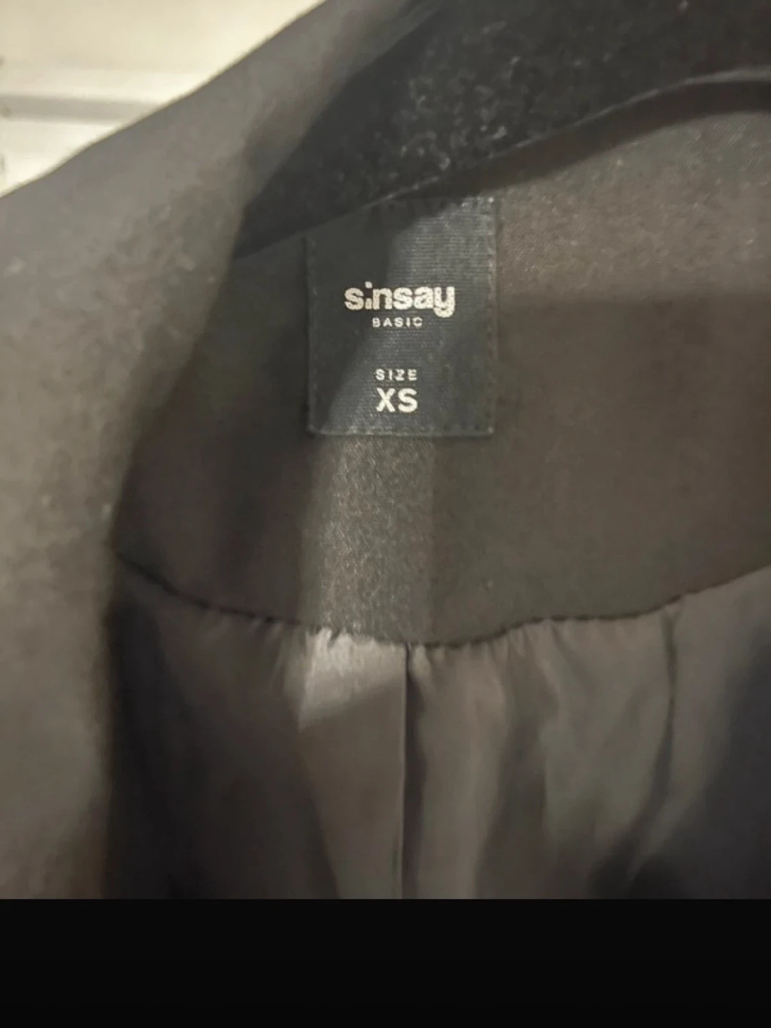 Black Double-Breasted Blazer – Sinsay Basic, Size XS - 1