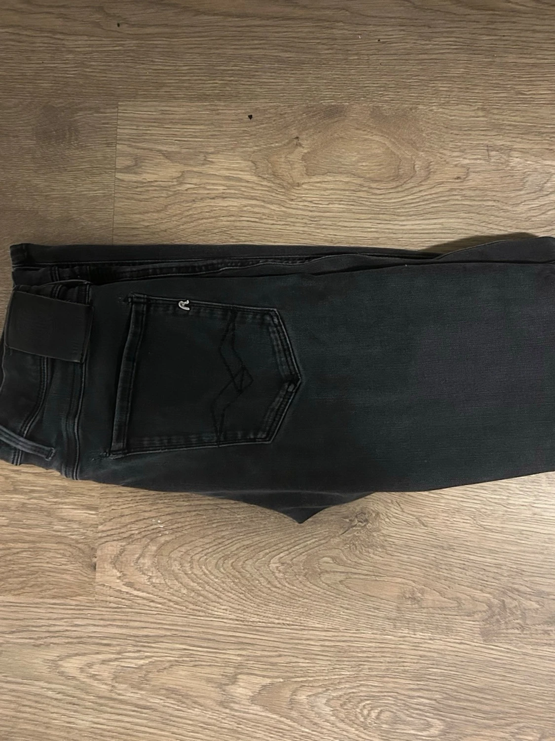 Replay Hyperflex Anbass mörkgråa jeans - 1