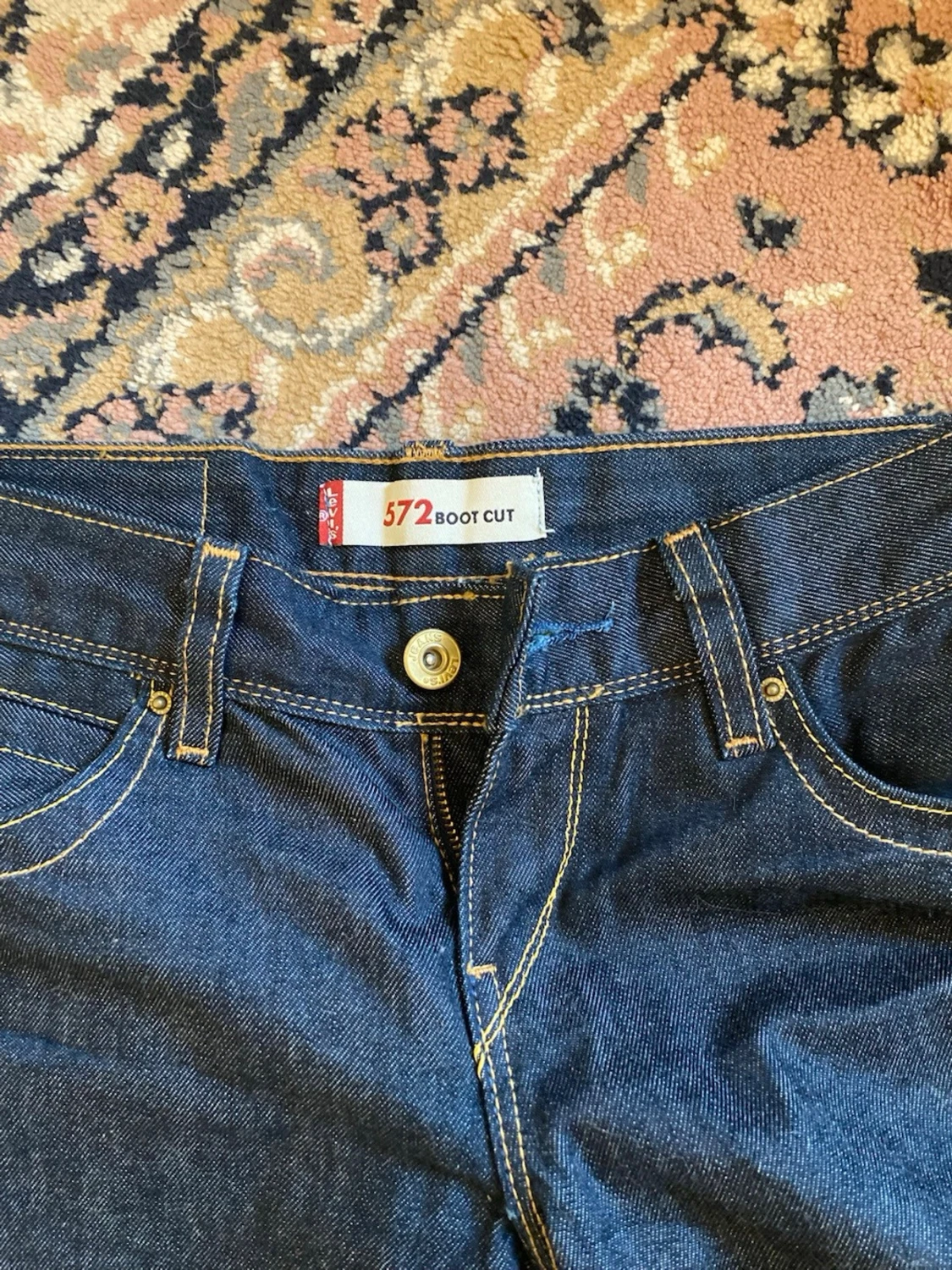 Levi's 572 Bootcut jeans mörkblå - 2