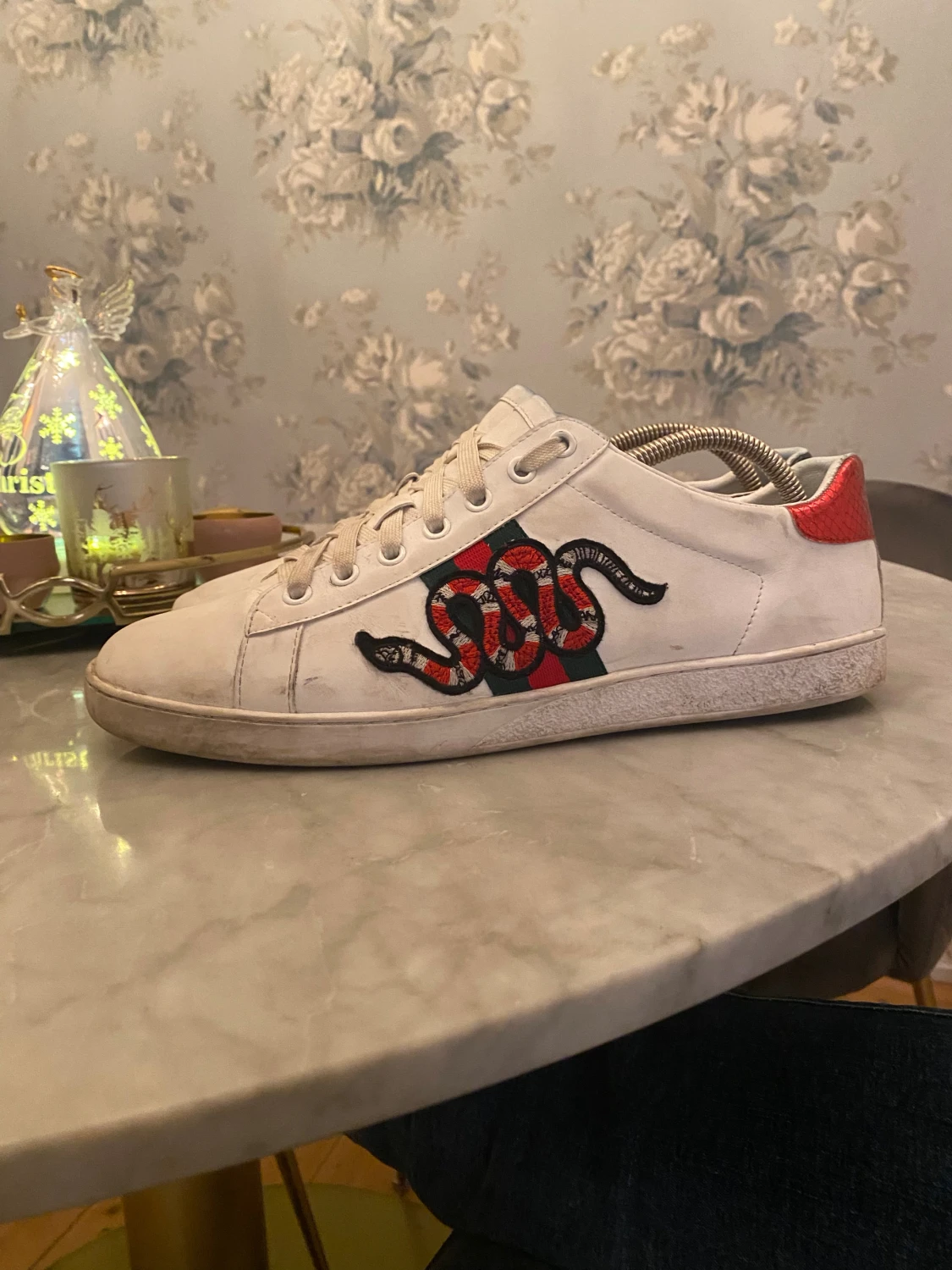 Gcci Ace sneakers med orm och ränder - 1