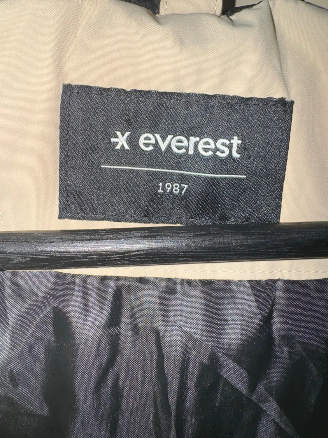 Beige lång dunjacka från Everest - 3