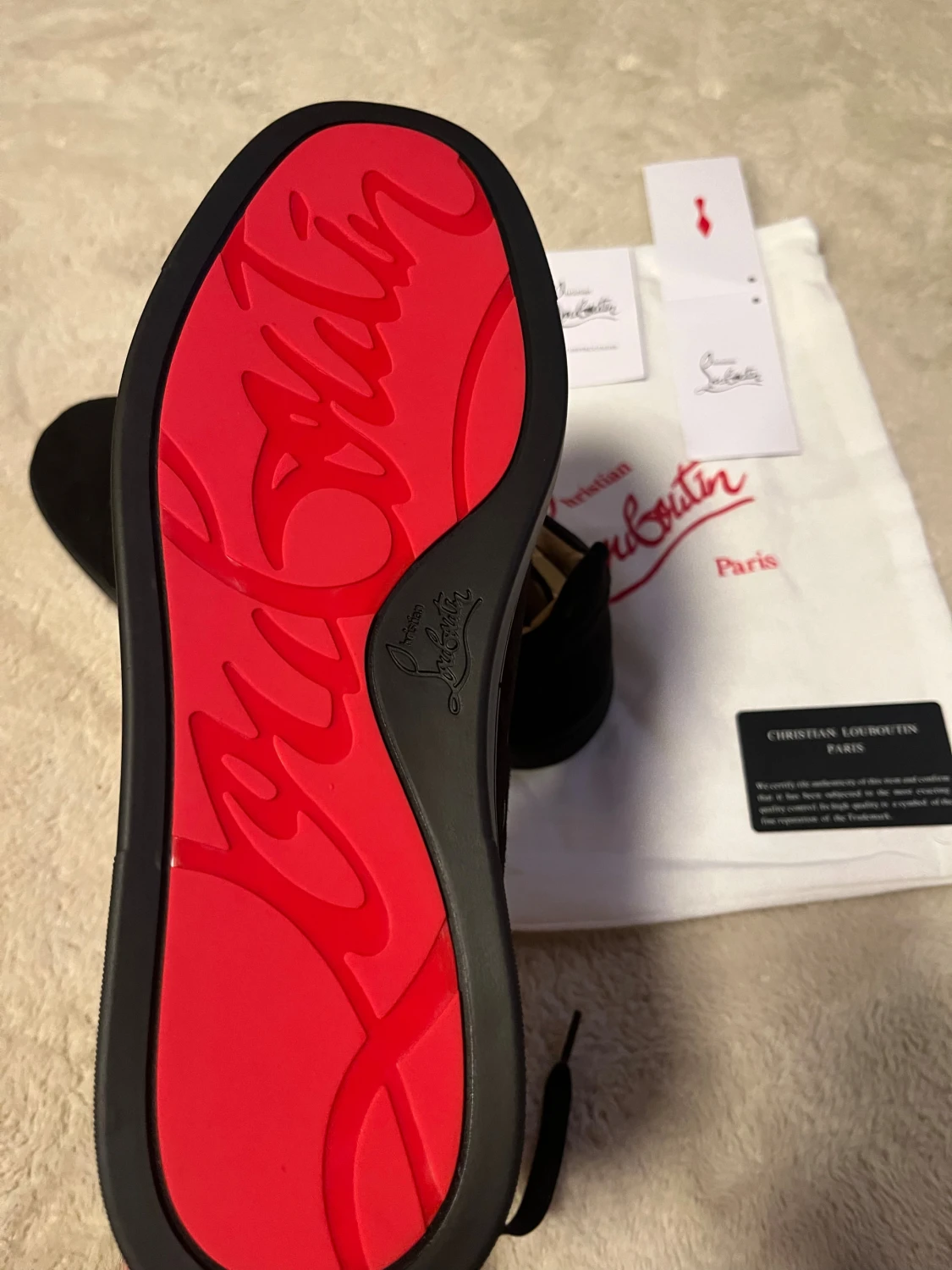 Svarta sneakers från Christian Louboutin - 3
