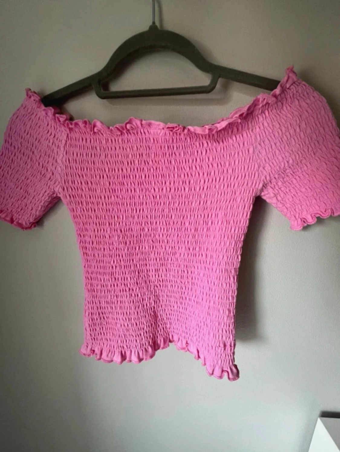 Rosa offshoulder smockad topp🩷 - 3