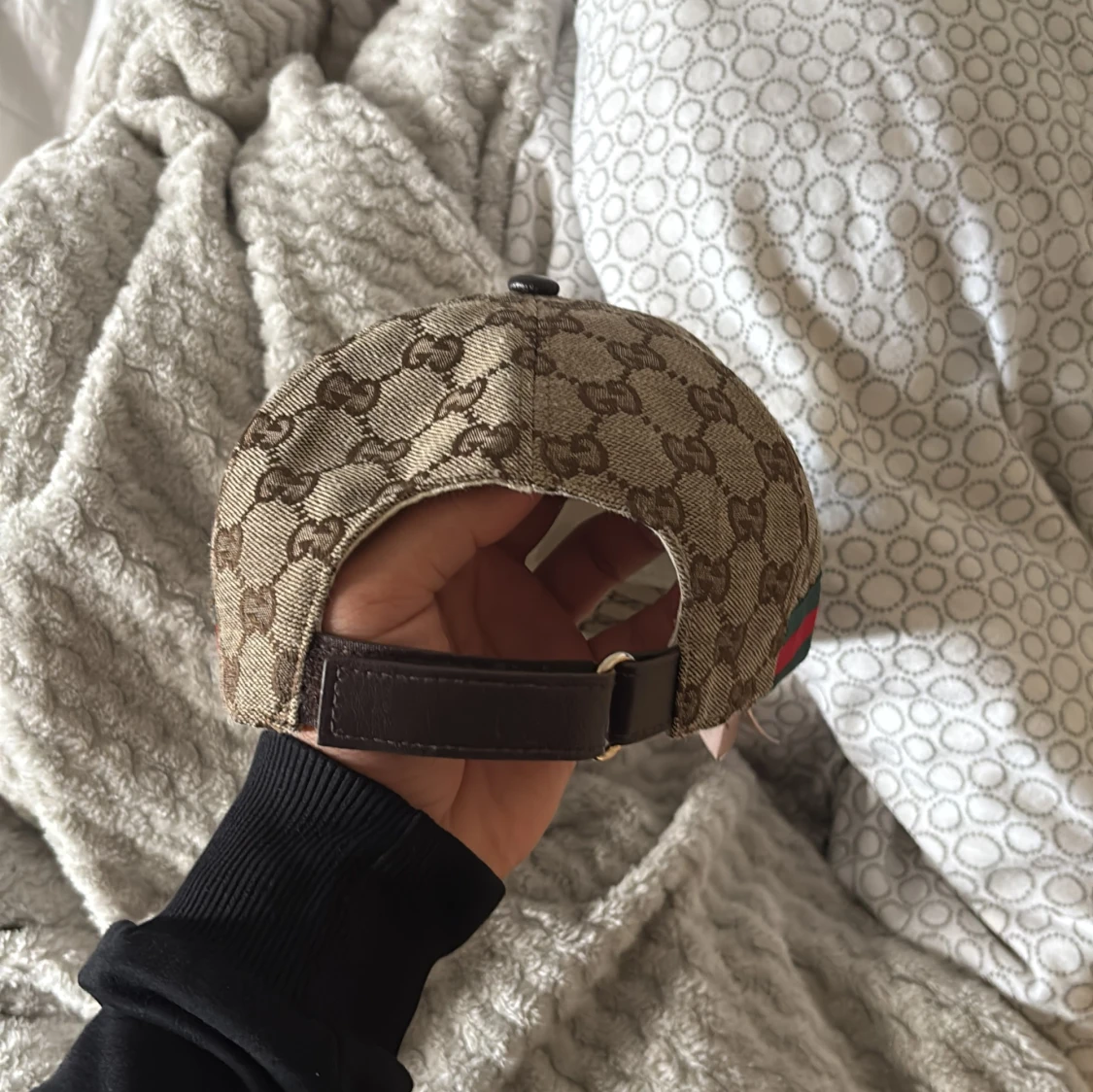 Gucci keps med GG-mönster, beige - 1