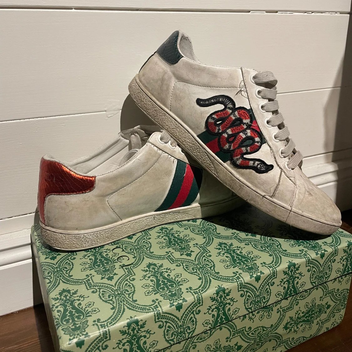 Gucci ace snake skor