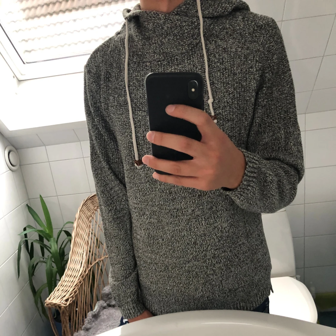 Jack&Jones stickad hoodie 