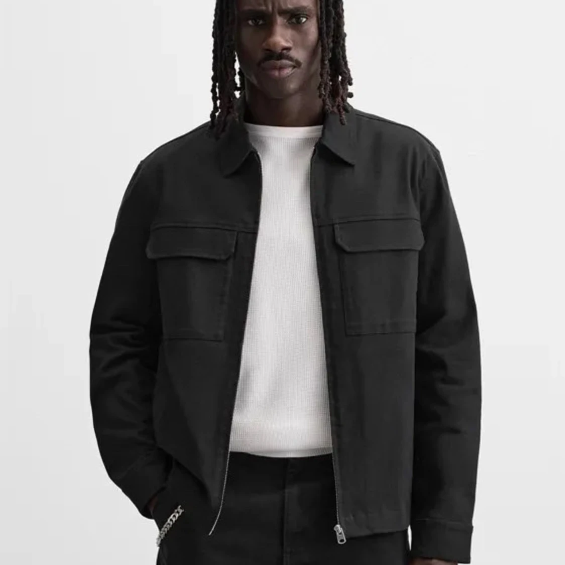 Svart overshirt från Zara - 1