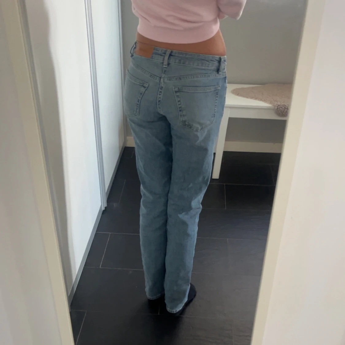 Ljusblå raka jeans från Junkyard XS - 1