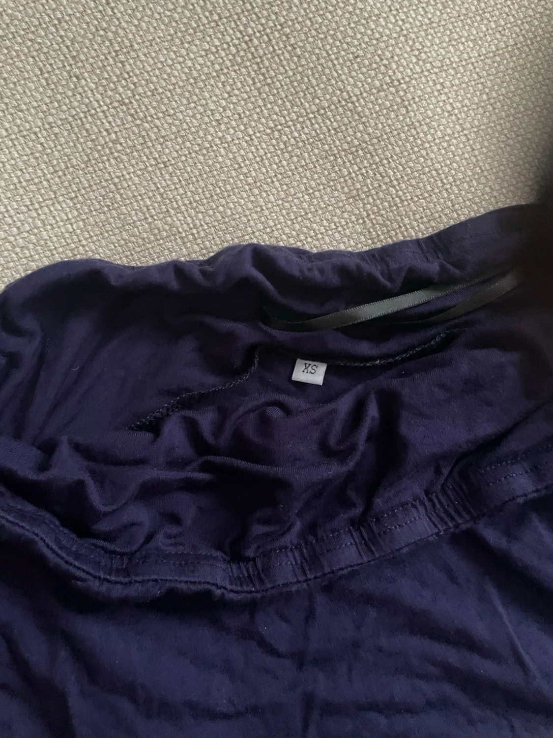 Mörkblå tubtopp XS från Shein  - 1