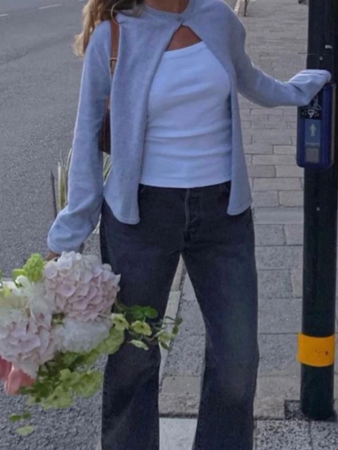 Ljusgrå kofta från Djerf Avenue - 1