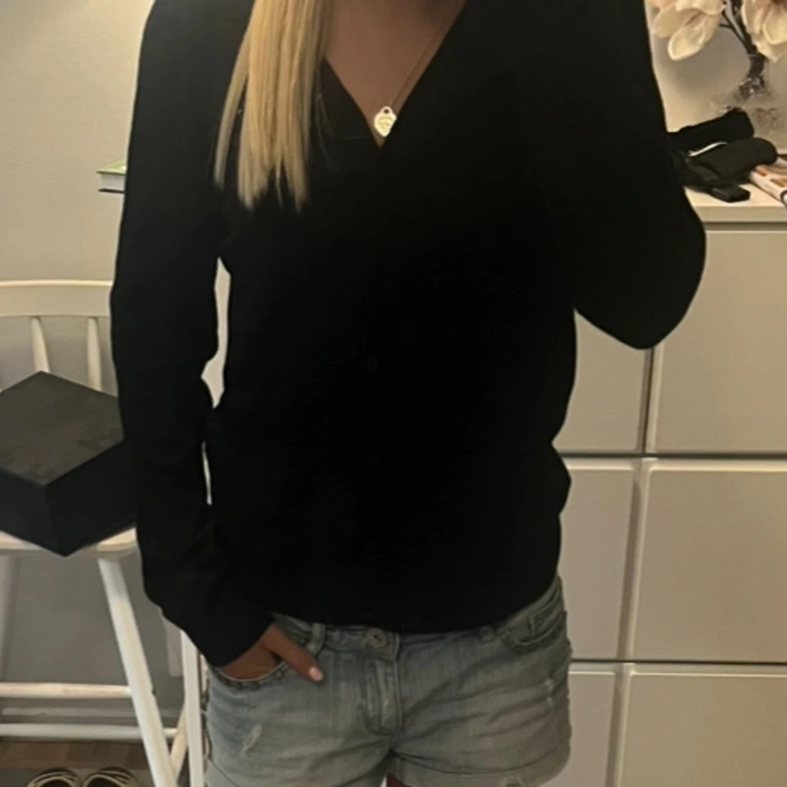 Svart kofta från Stockh LM, storlek S