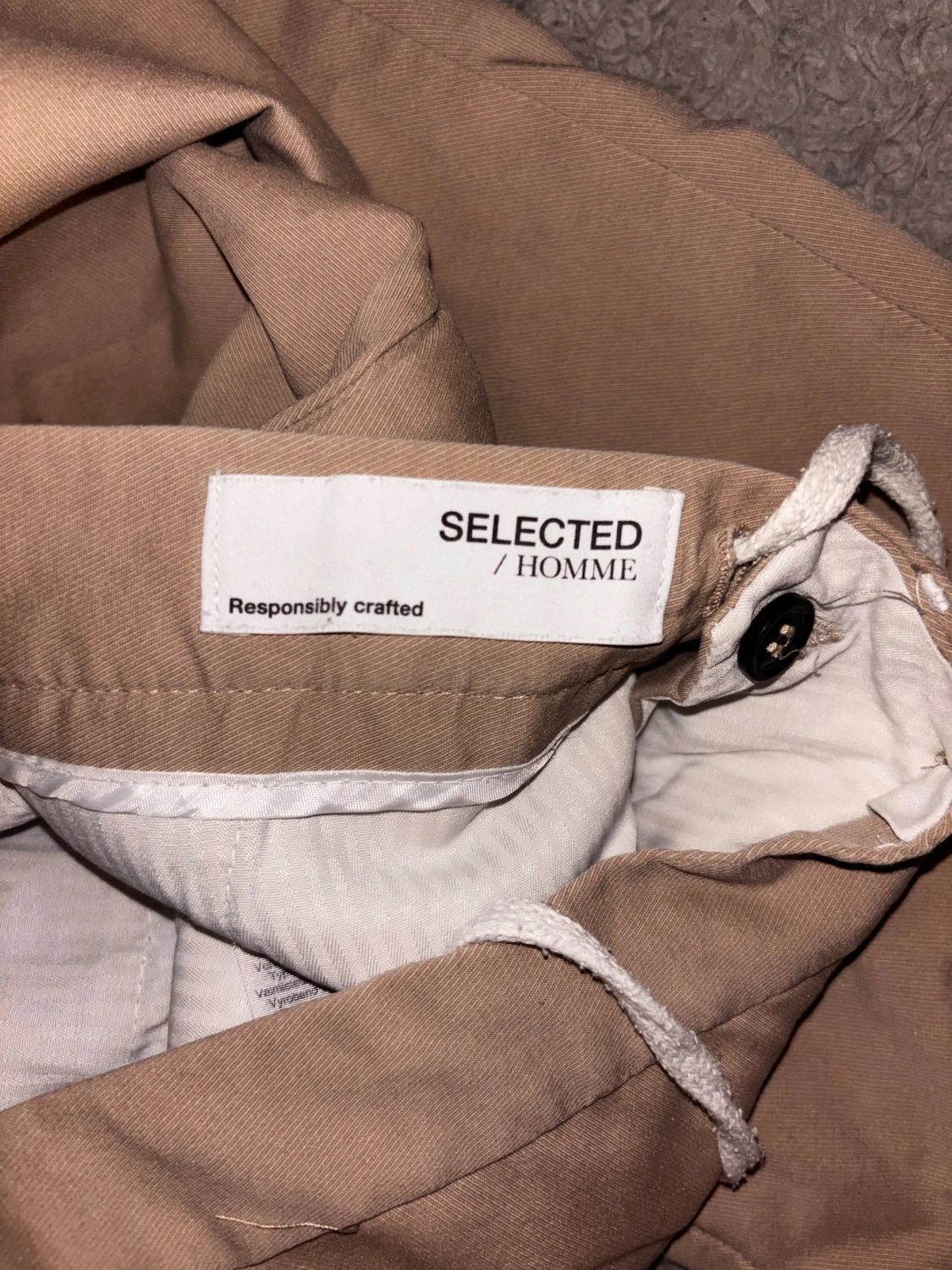 Beige chinos från Selected Homme W36 L32 - 2