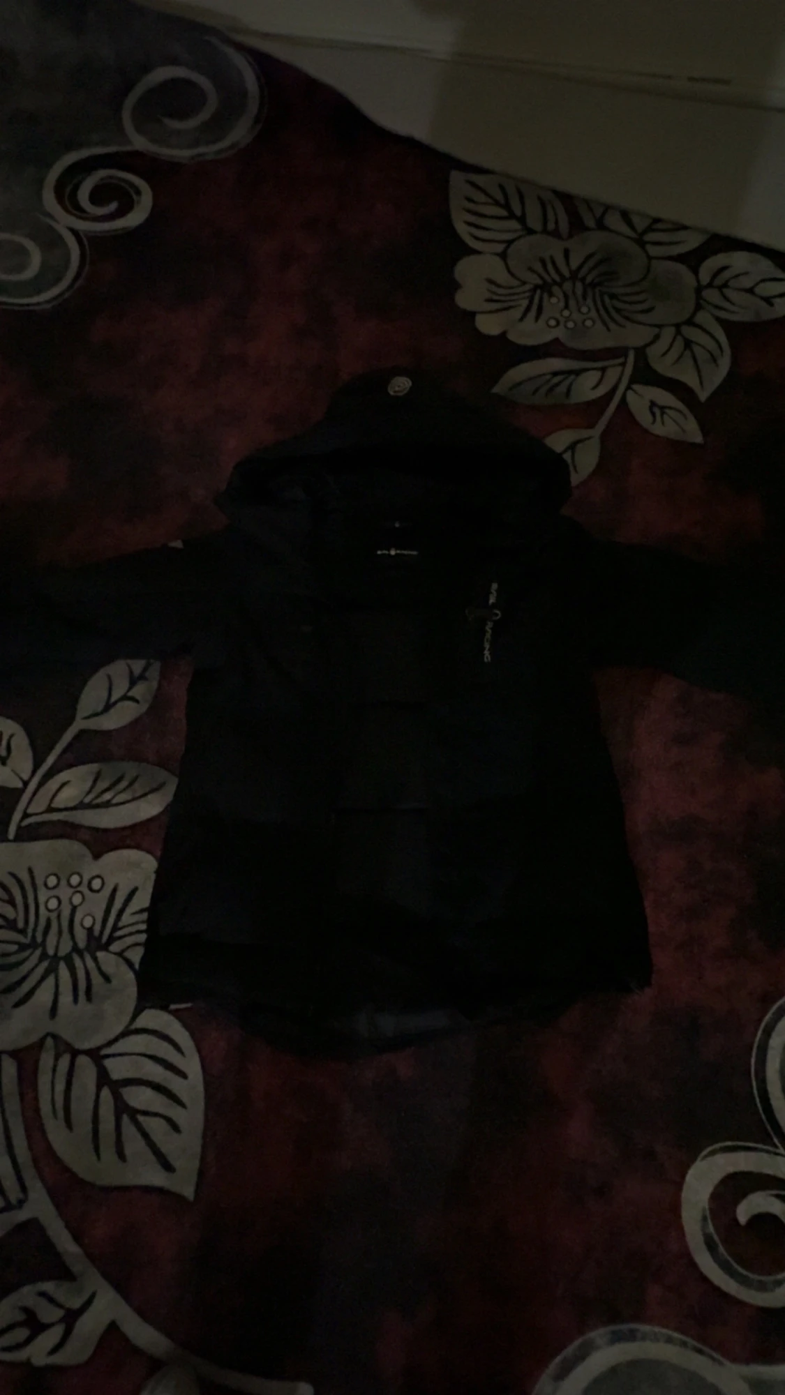 Svart Sail Racing pufferjacka med huva