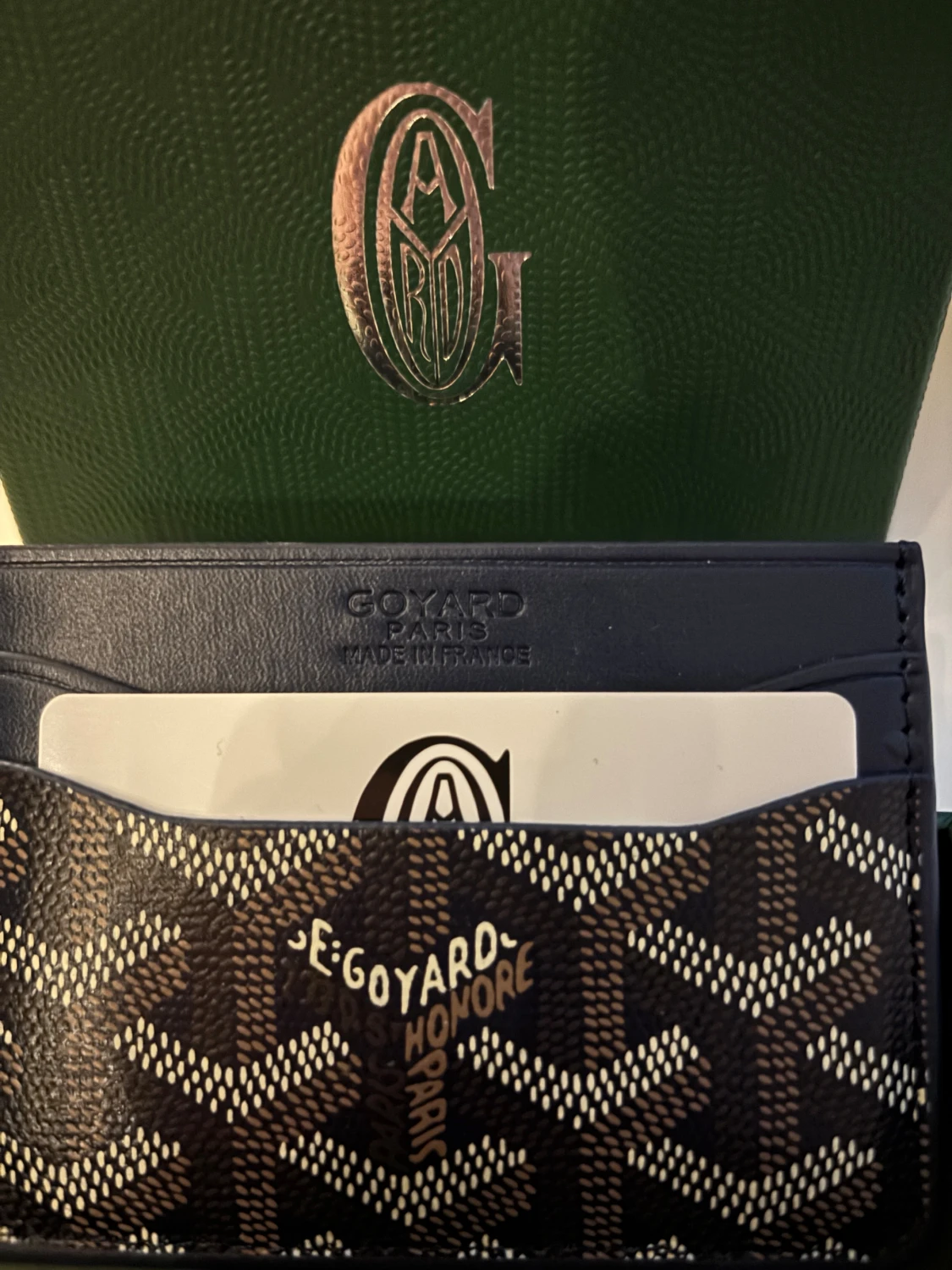 Mörk blå plånbok - 1