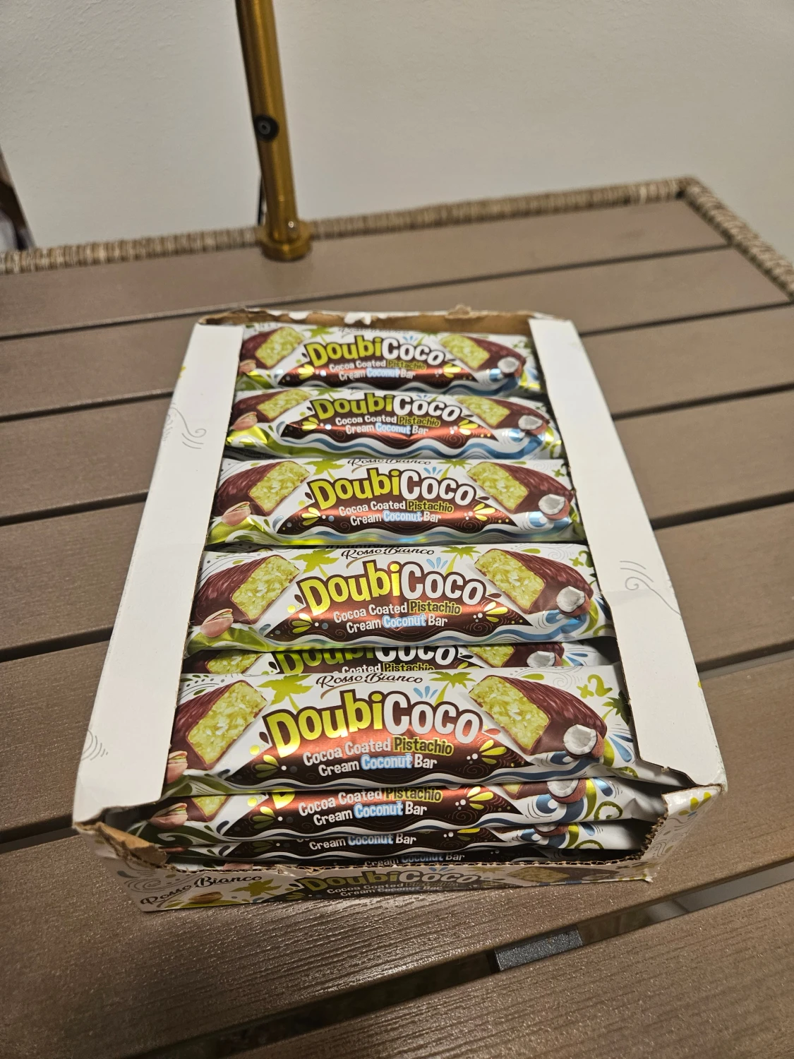 DoubiCoco Cocoa Coated Pistachio Cream Coconut Bar - 1