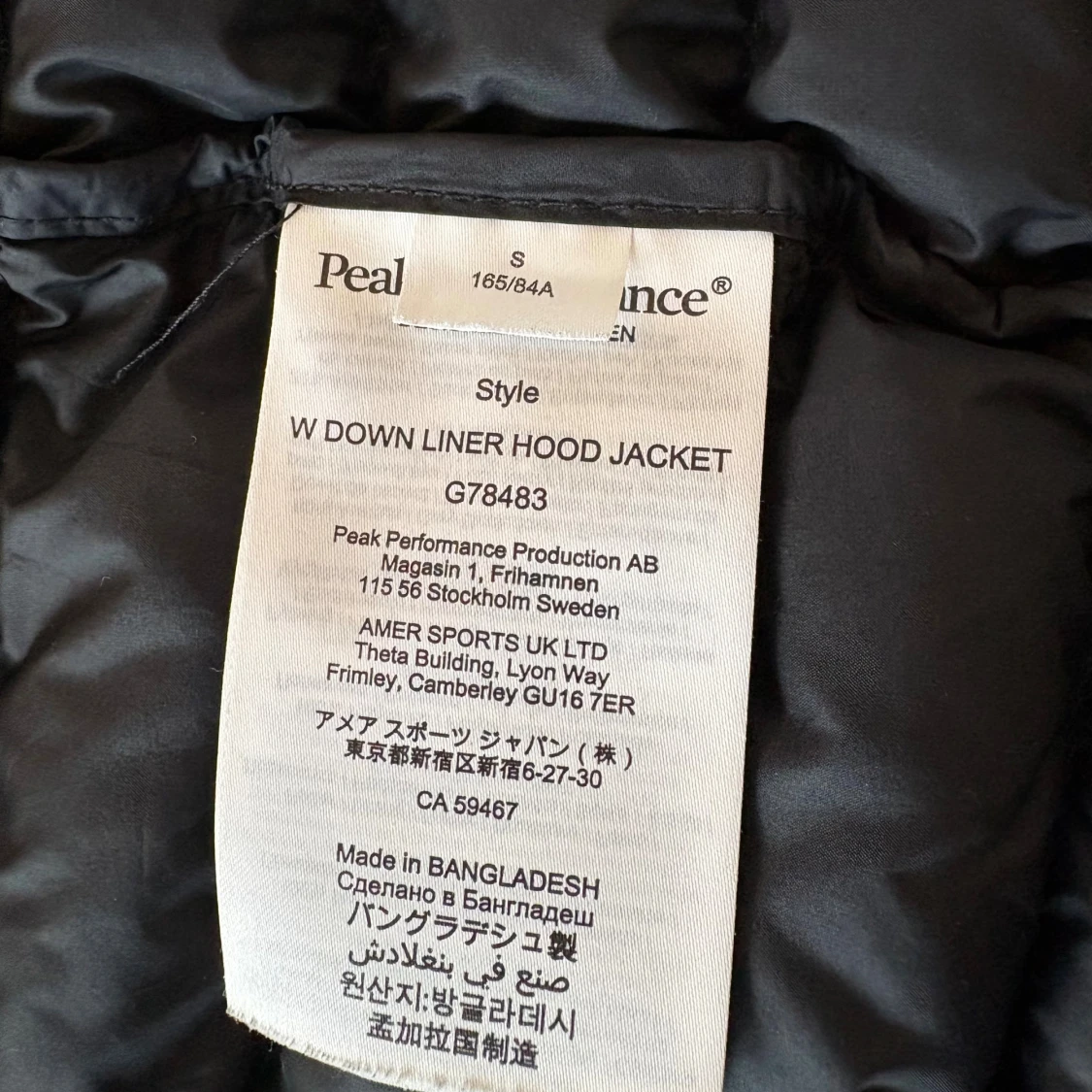 Peak Performance jacka i storlek S - 4