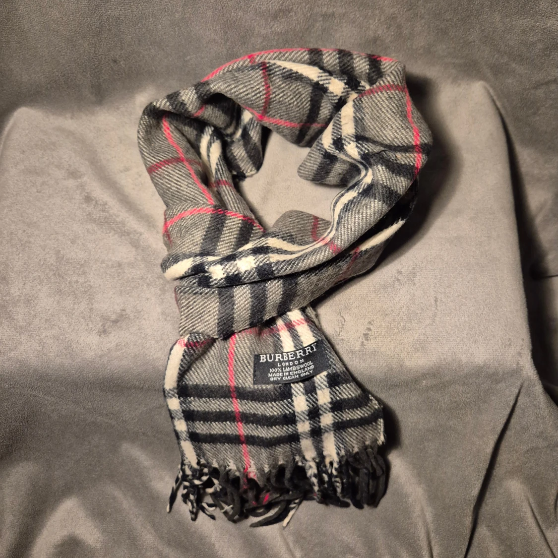 Rutig halsduk från Burberry i ull - 2