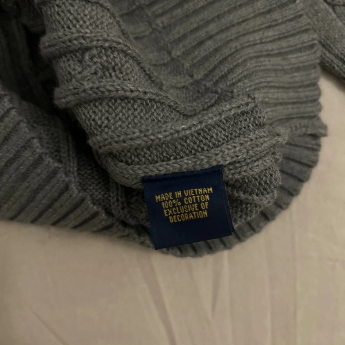 Grå kabelstickad tröja Polo Ralph Lauren - 3