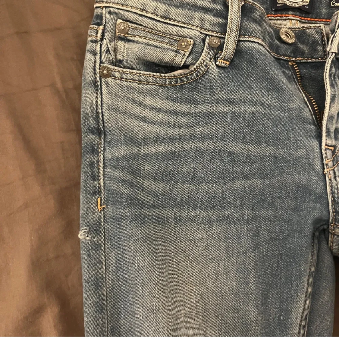 Blå bootcut jeans från Crocker - 4