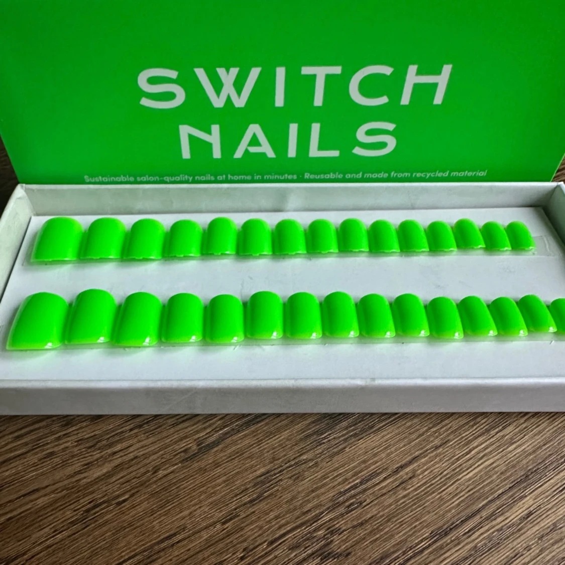Switch Nails Totally Lime Square Extra Short