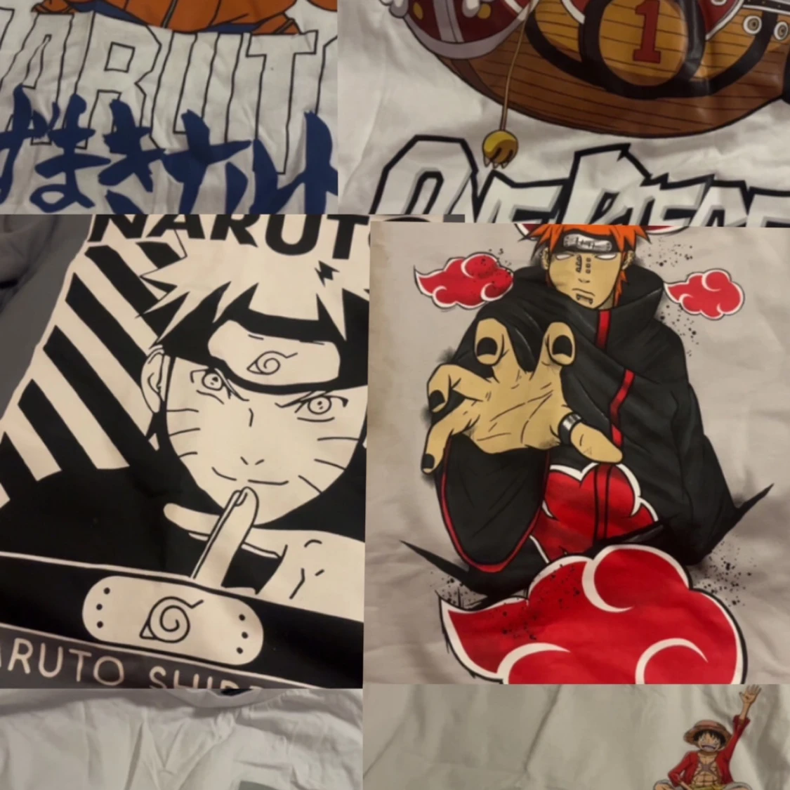Anime t-shirt Naruto & One Piece