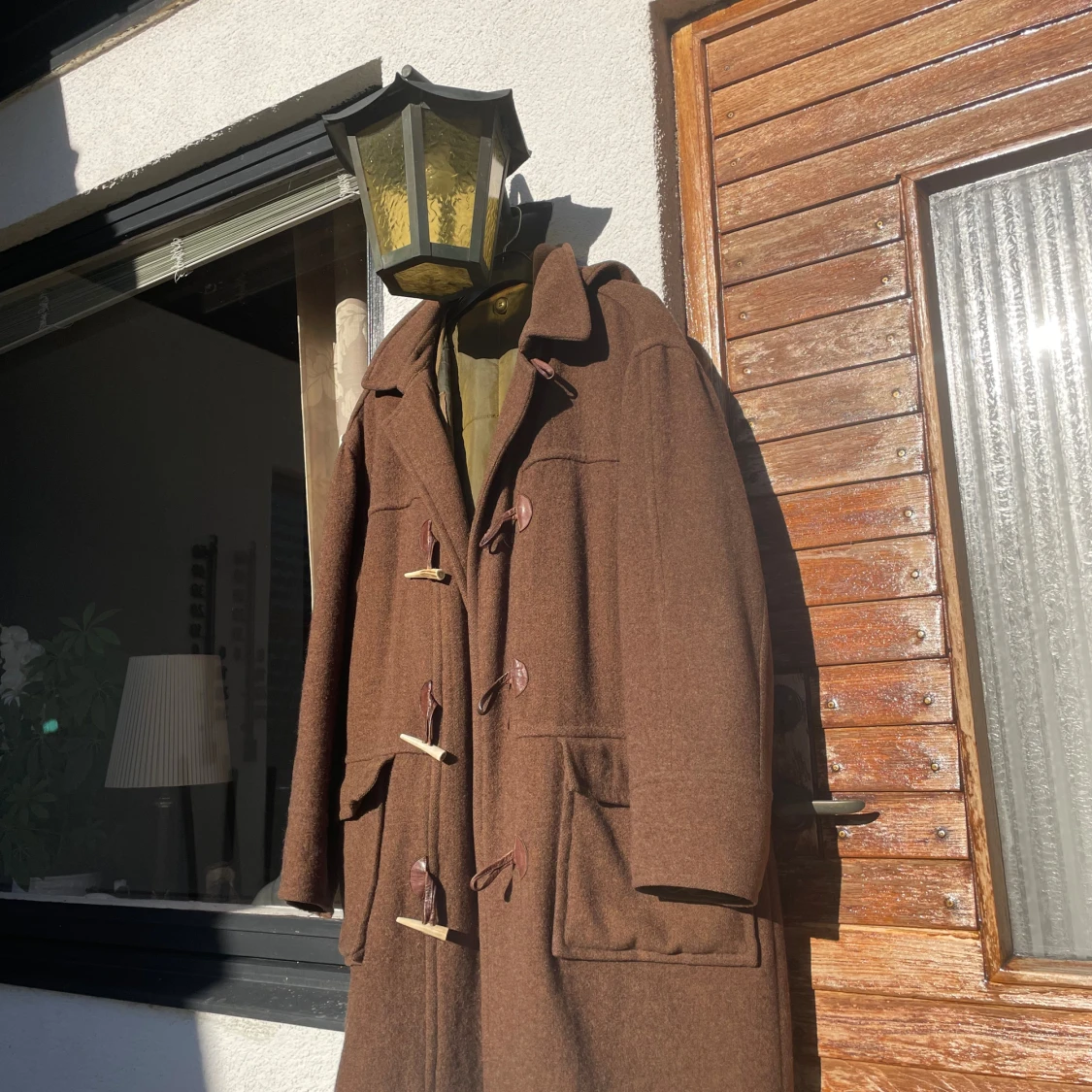 Brun duffelrock från Marlboro Classics