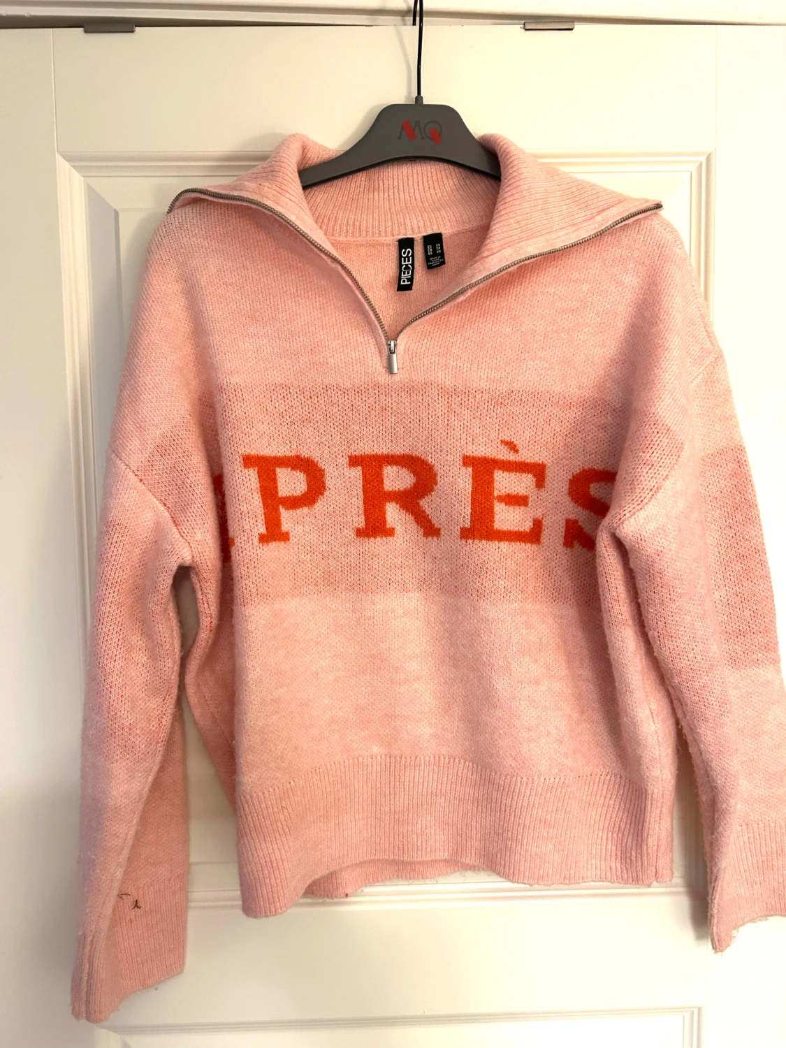 Nyskick Rosa stickad half zip-tröja från Pieces / Nelly  Stl xs  - 2