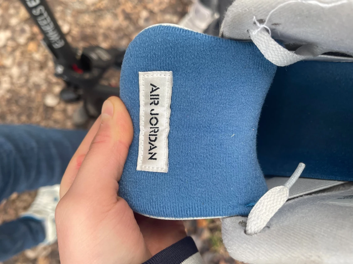 Nike Air Jordan 4 Retro blå/vit - 6