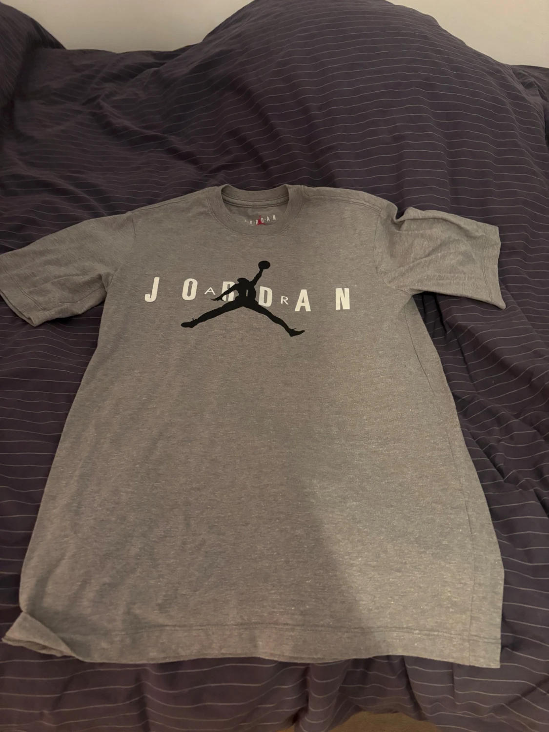 Grå Jordan t-shirt med logga