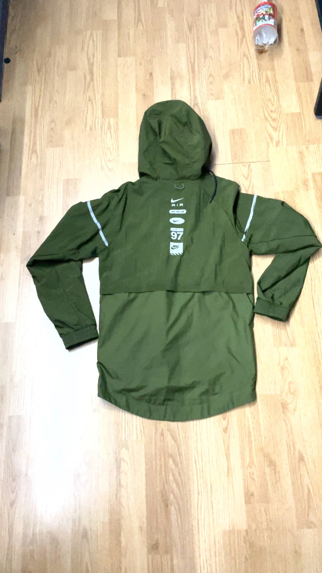 Nike Air grön vindjacka med huva - 1