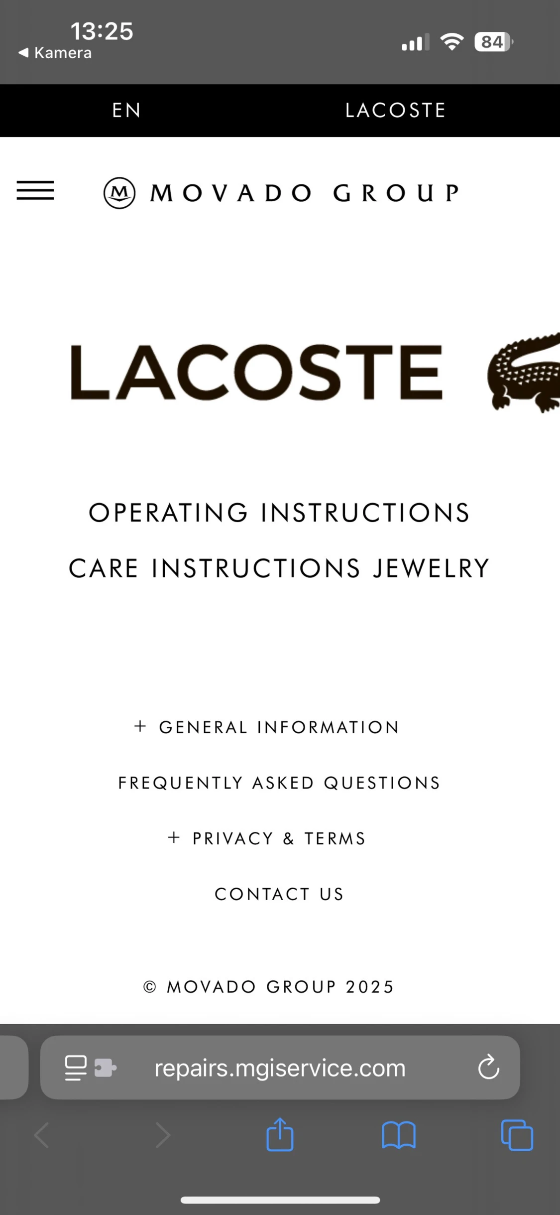 Silverfärgad Lacoste armband  - 3