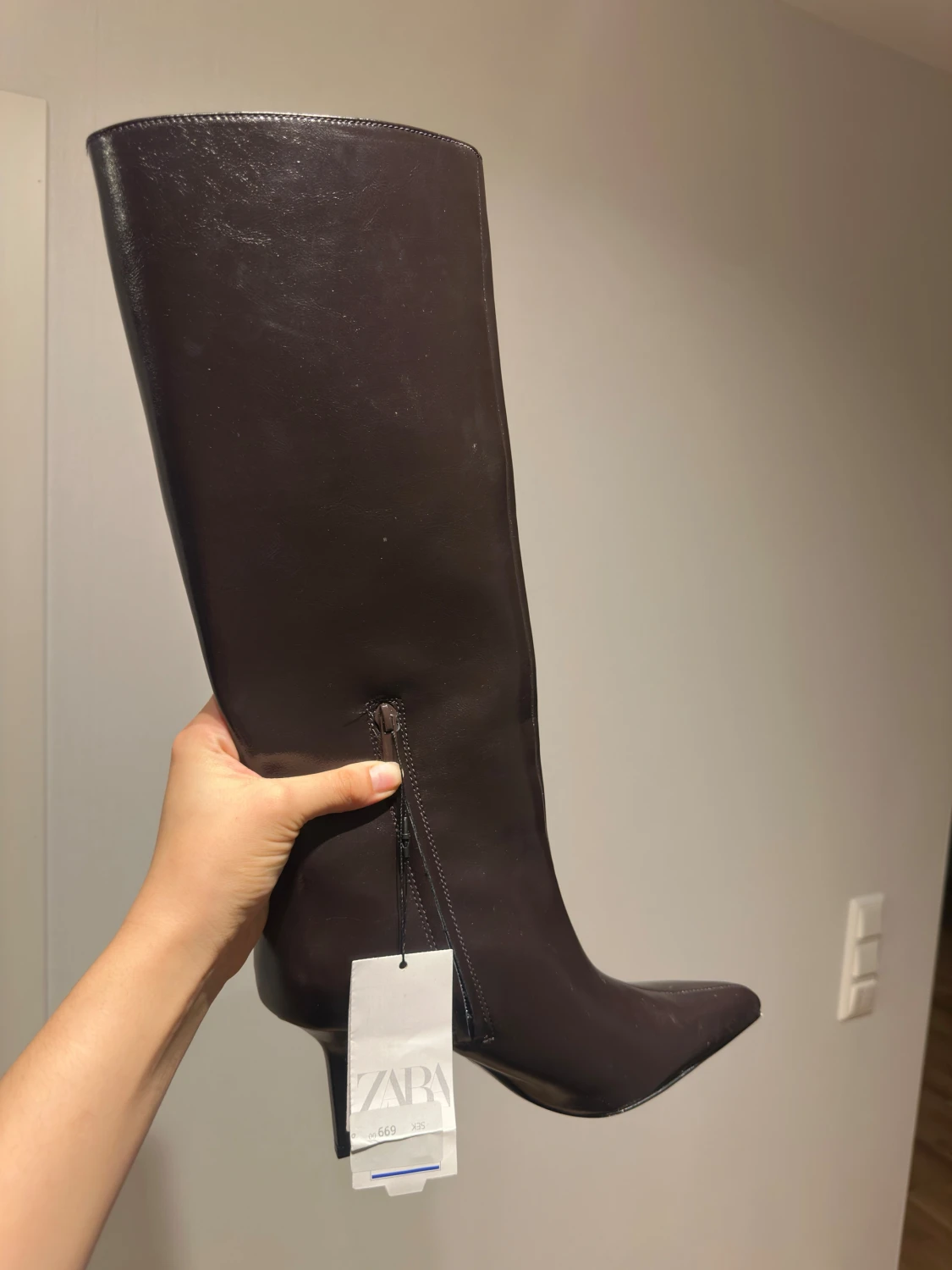 Bruna höga stövlar från Zara - 4