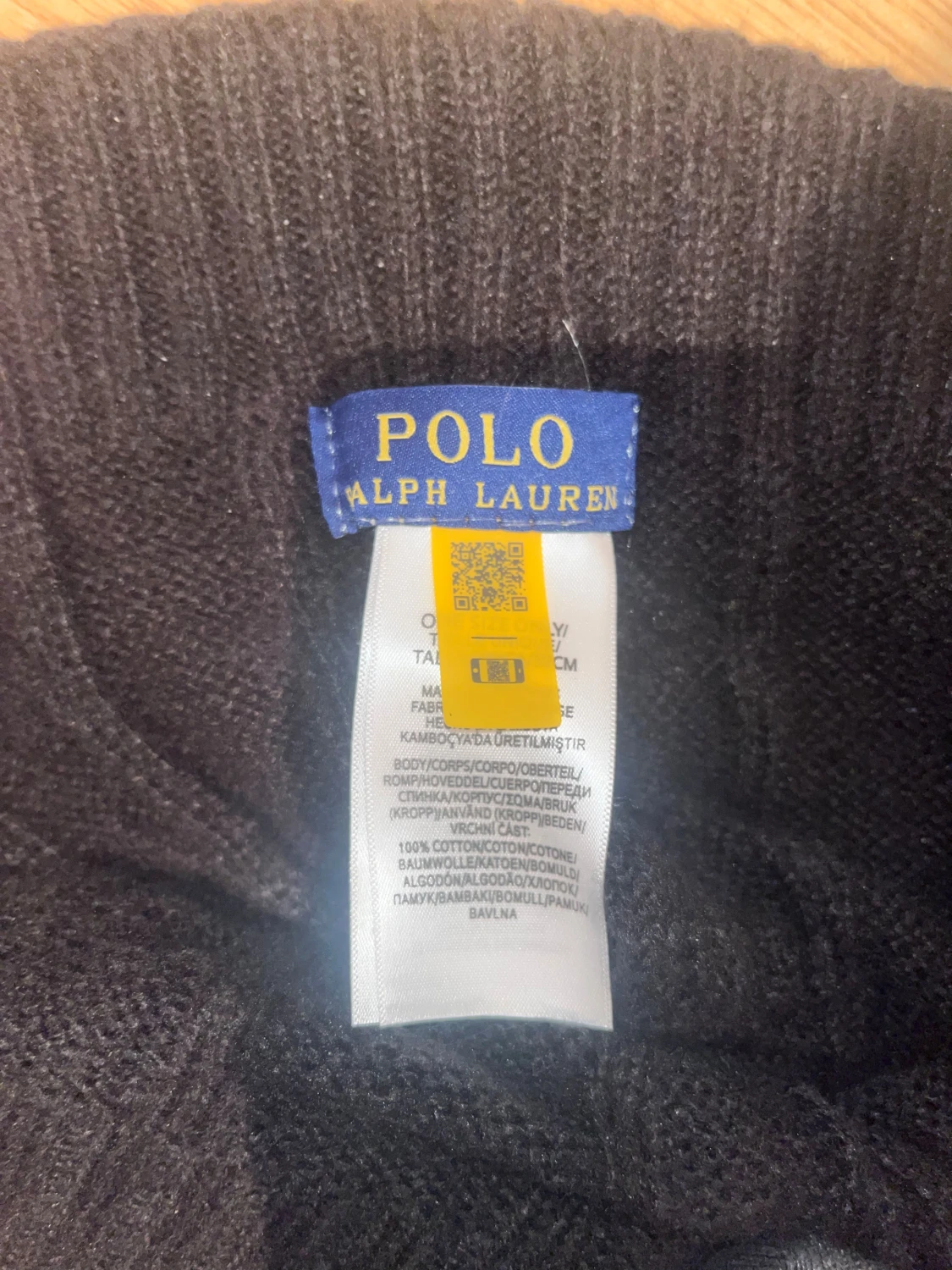 Svart stickad mössa från Polo Ralph Lauren - 1