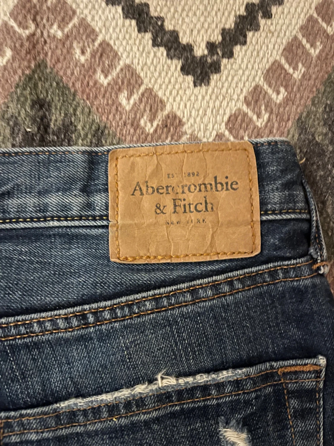 Mörkblå jeans Abercrombie & Fitch 32/34 - 3