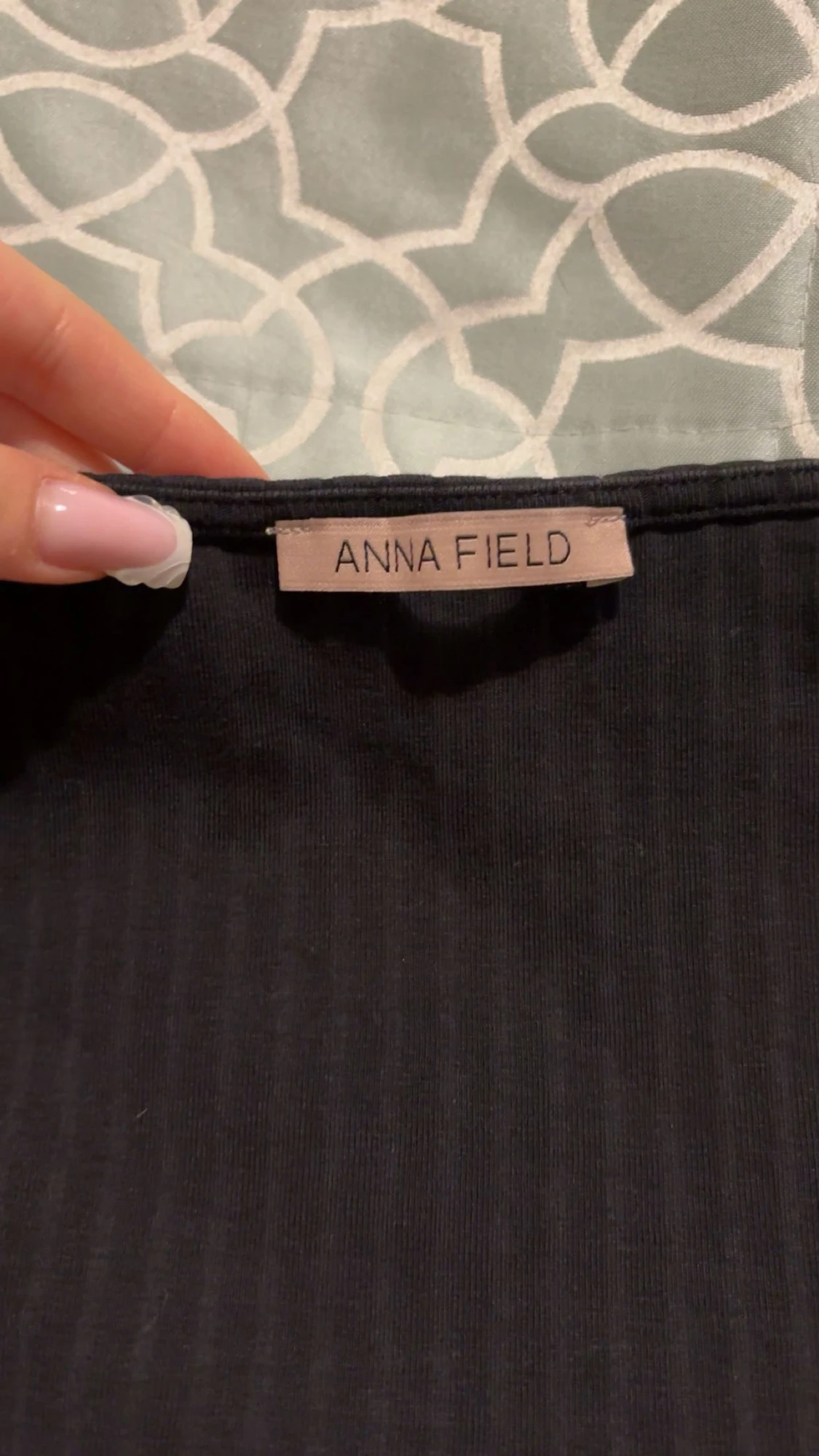 Svart ribbad topp från Anna Field - 2