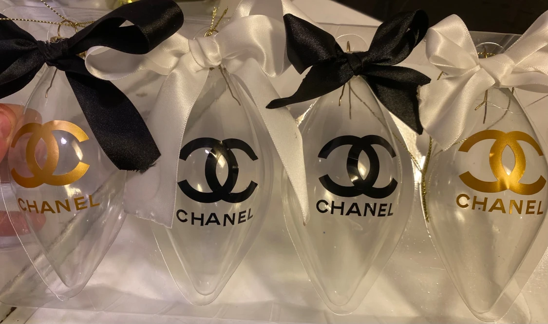 Julgrans dekoration i glas - 1