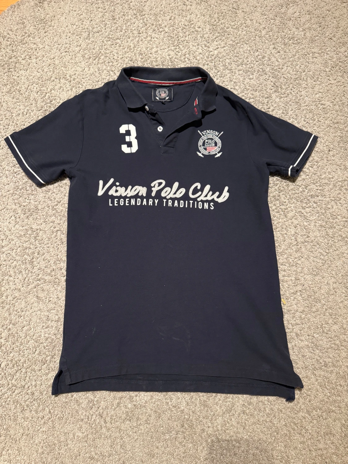 Svart pikétröja Vinson Polo Club S