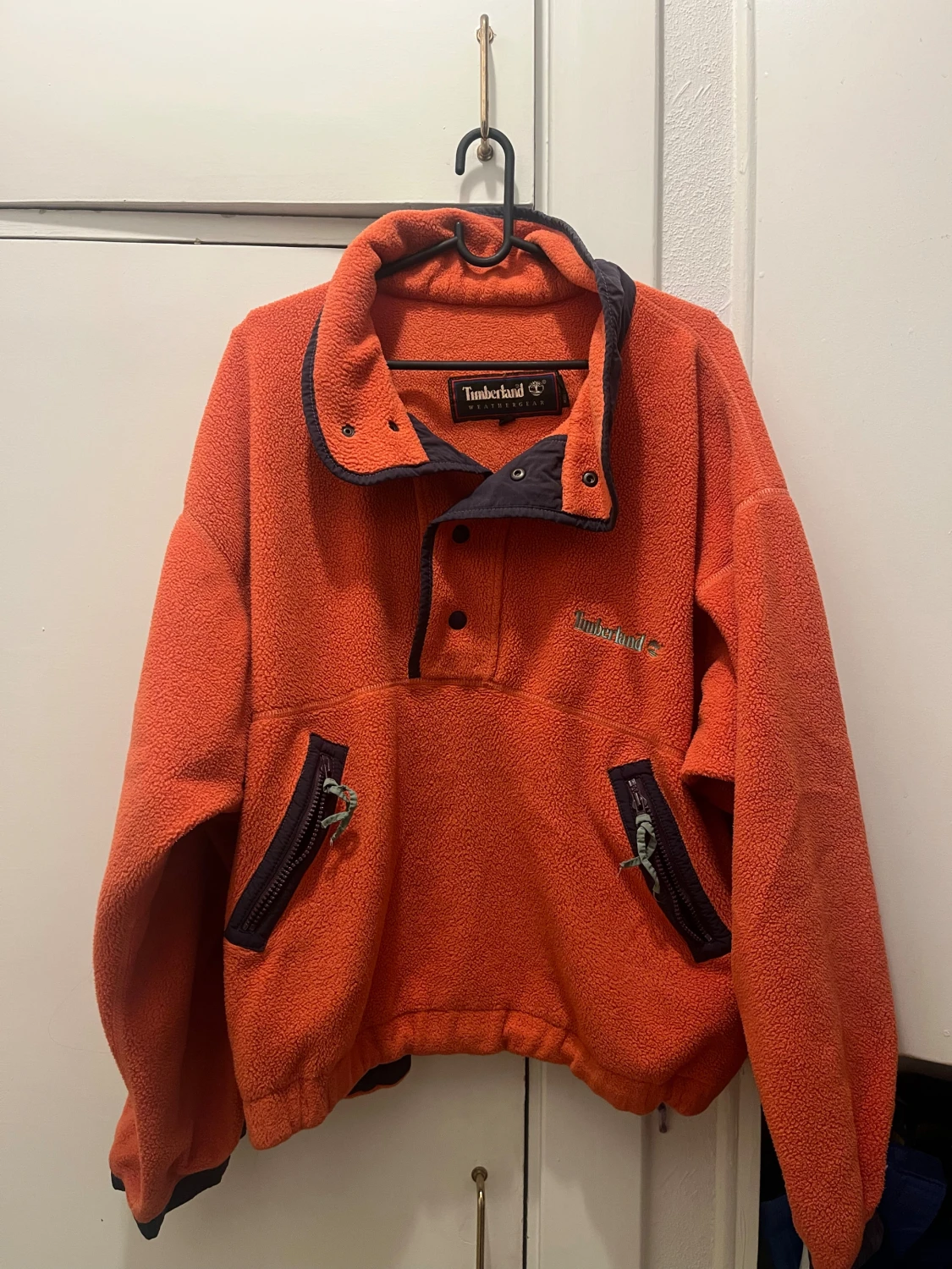 Orange fleecejacka Timberland XL