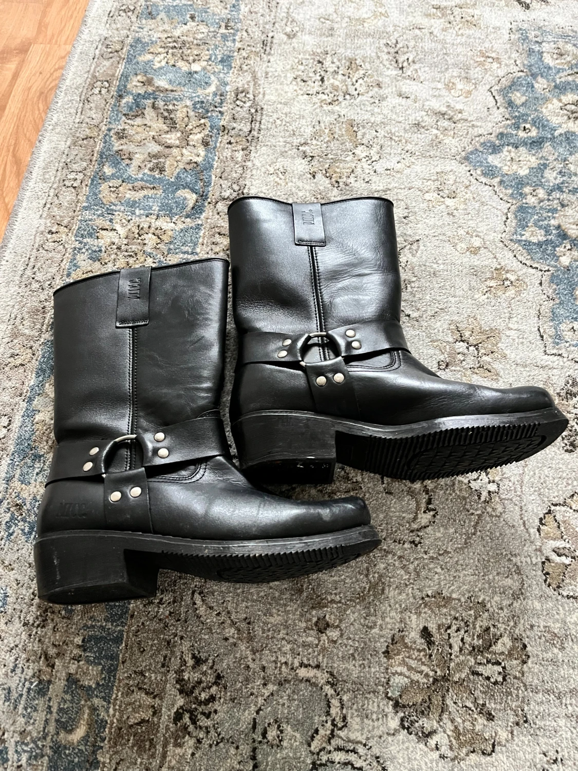 Svarta biker boots från MICC Western - 1