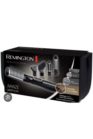 Remington Amaze Air Styler  - Remington Amaze Smooth and Volume airstyler. Helt oanvänd, se bilder (alltså aldrig testad). Det finns 5 st olika verktyg, ser ut som att man kan göra både lite blowout men även släta till håret. Kommer i orginalförpackning (förutom kartongen), där alla delar + instruktionsbok finns med. Två hårklämmor tillkommer. Perfekt julklapp tex! Kolla gärna in mina andra annonser så kan jag samfrakta 🥰