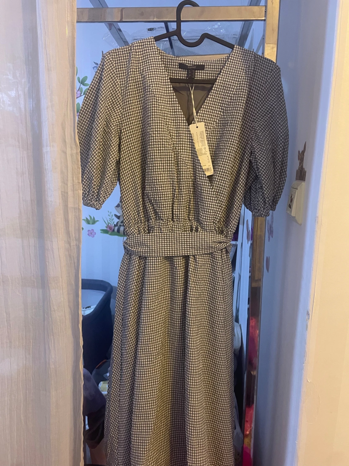 Rutig långklänning från Esprit