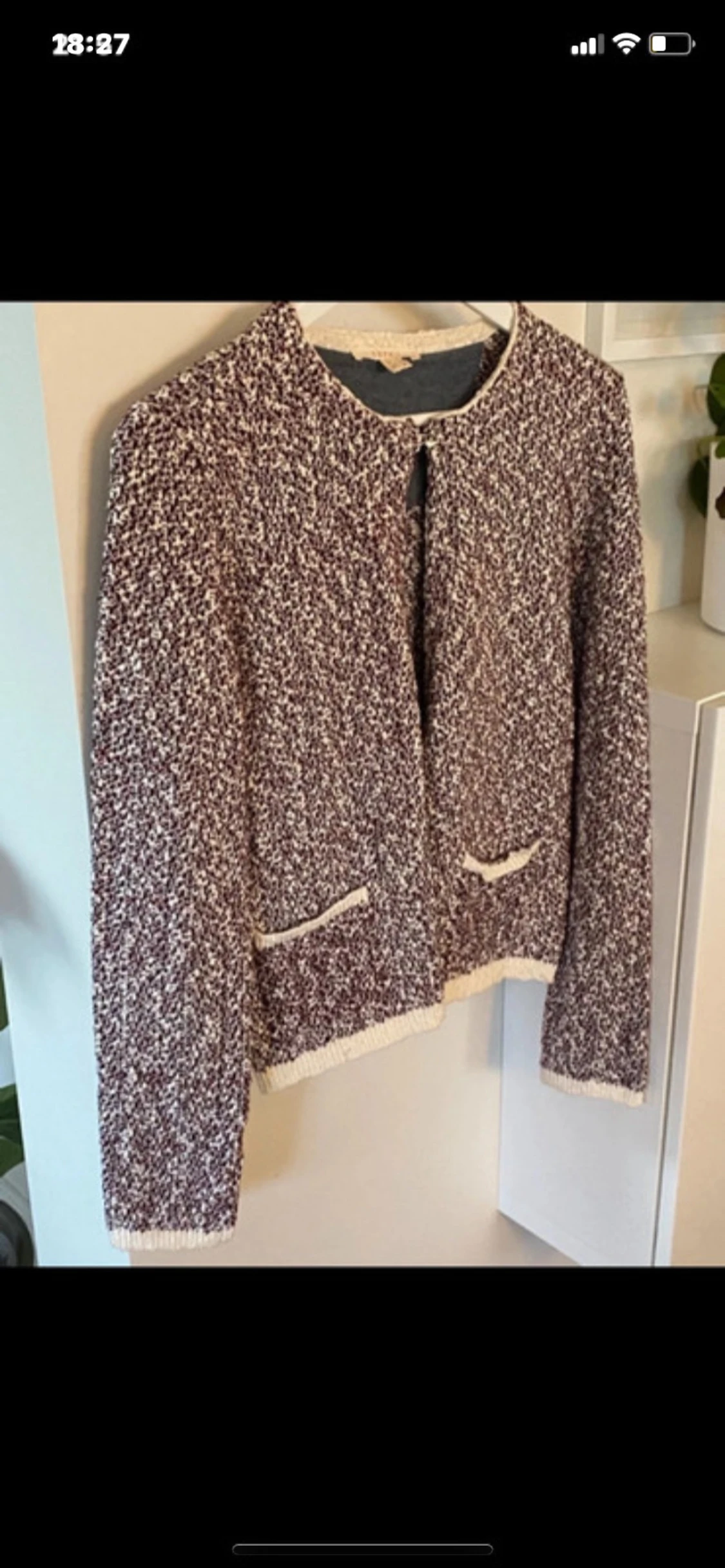  cardigan kofta kavaj  med fickor - 1