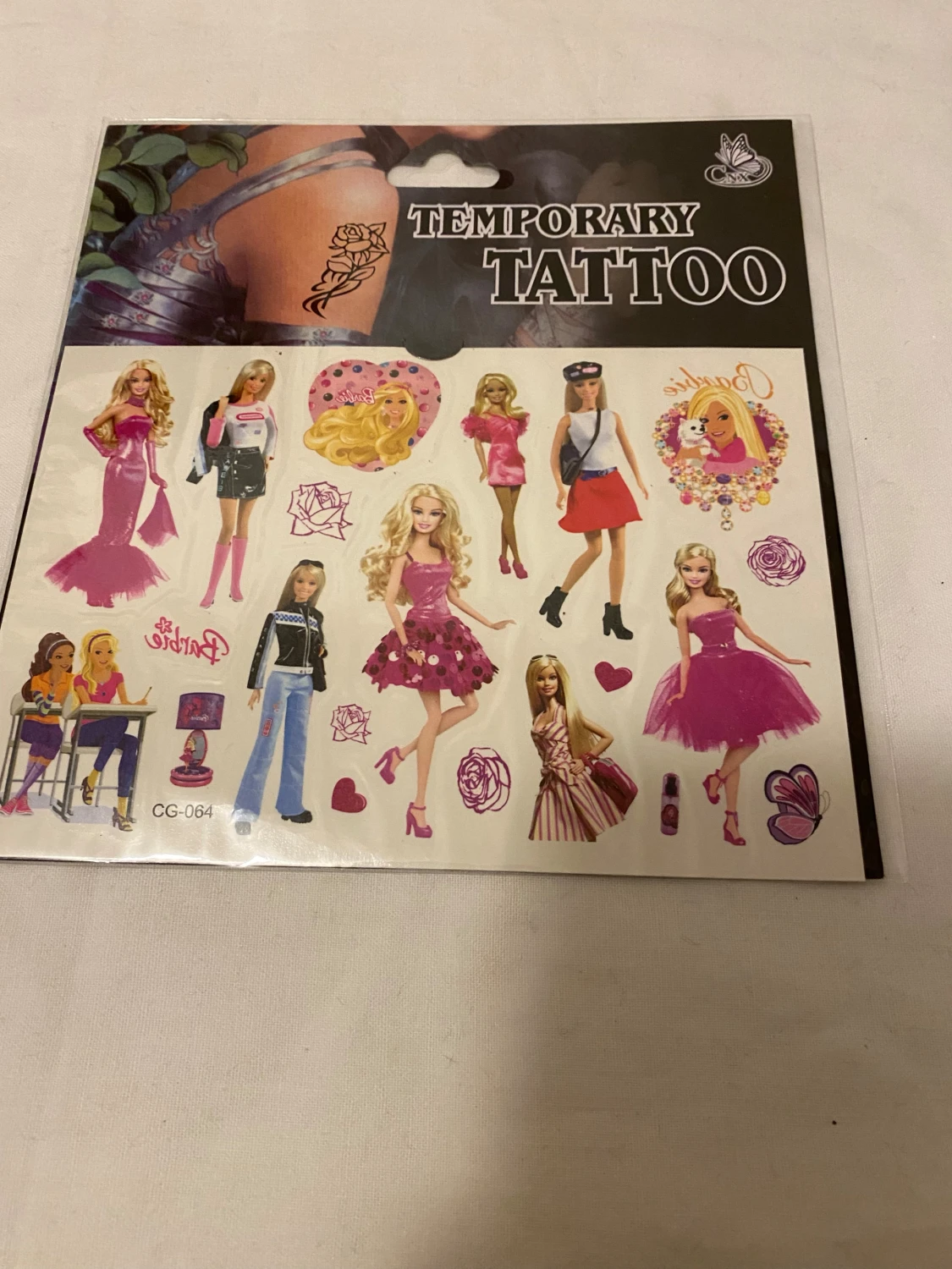 Barbie och Disney barn Tatuering  - 2