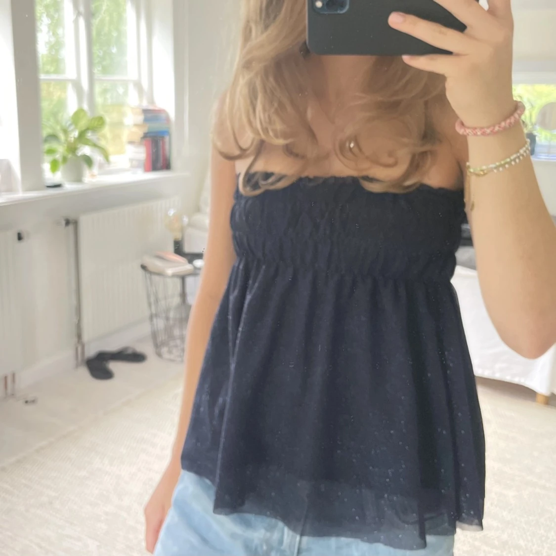 Glittrig bandeau top