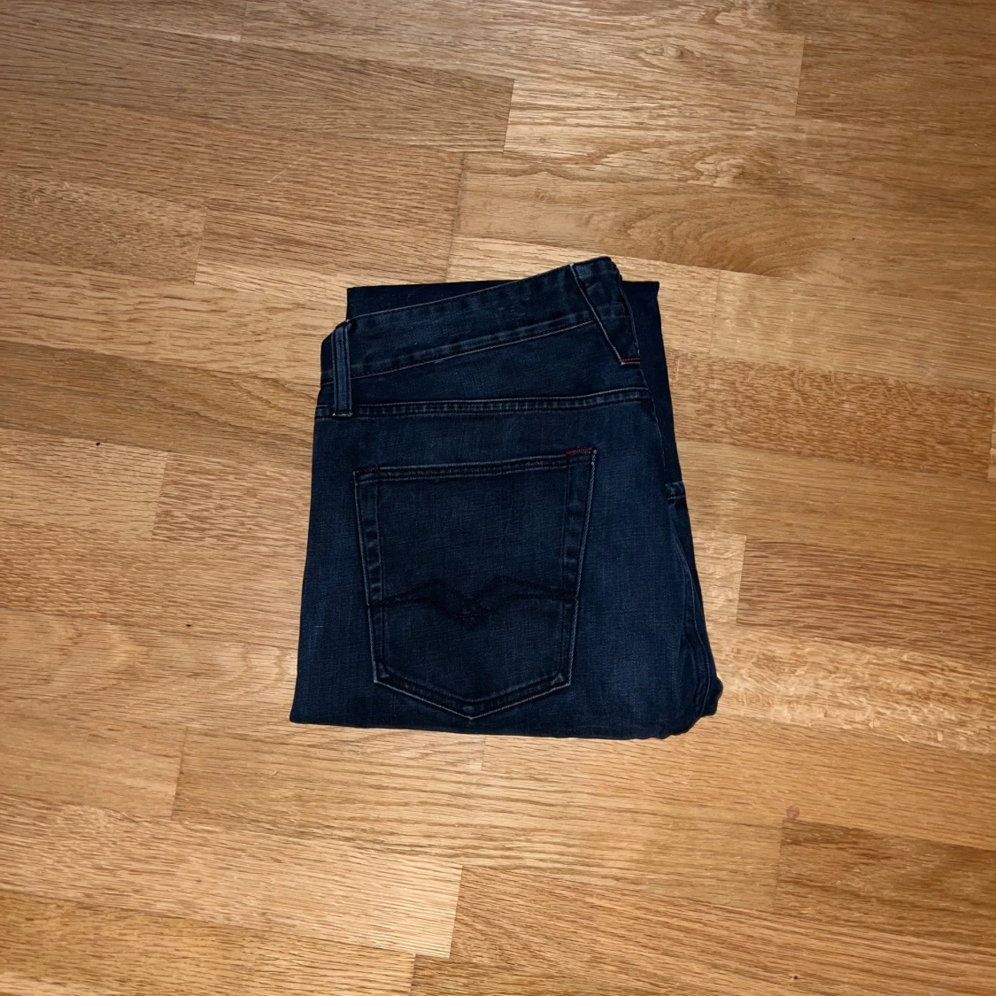 Mörkblå Replay jeans slim - 1
