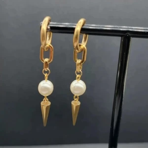 Handgjorda örhängen  - Rostfritt stål 