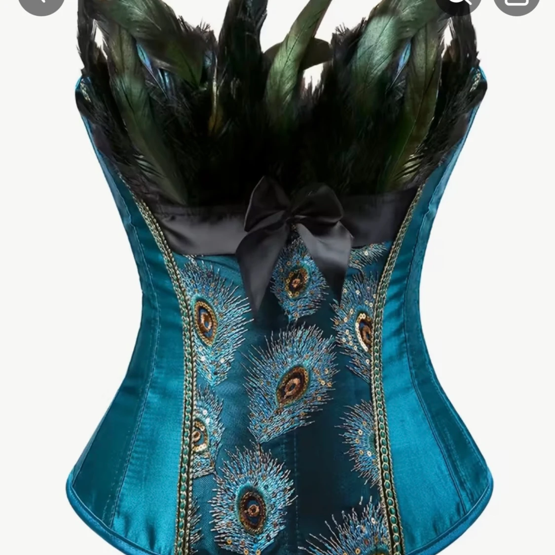 Påfågel halloween kostym - 1