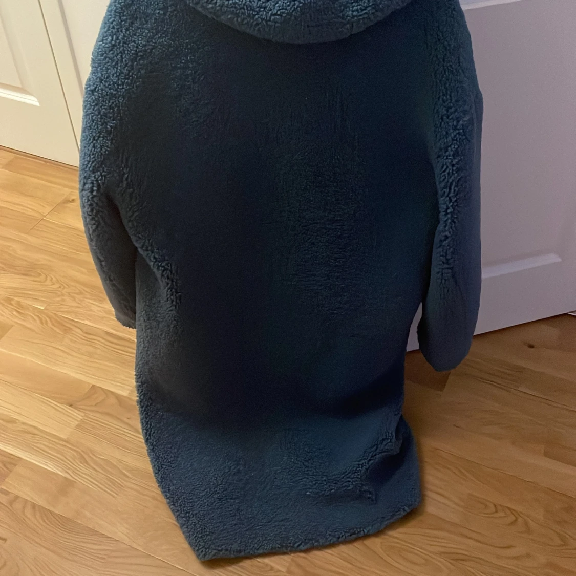 Mörkblå teddyjacka från Zara, L - 1