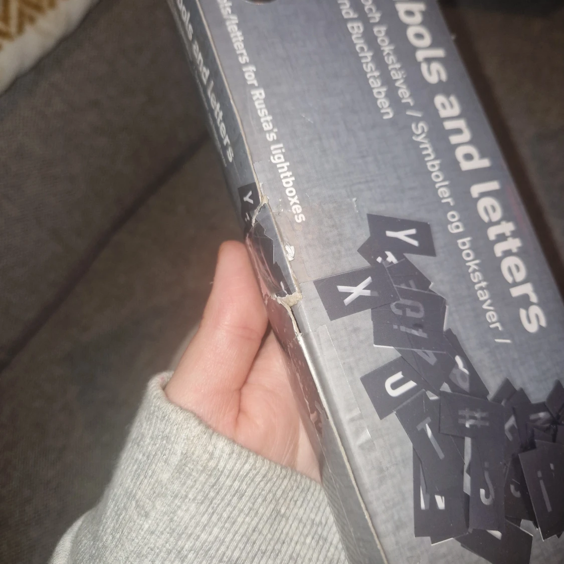 Lightbox med bokstäver och symboler - 4