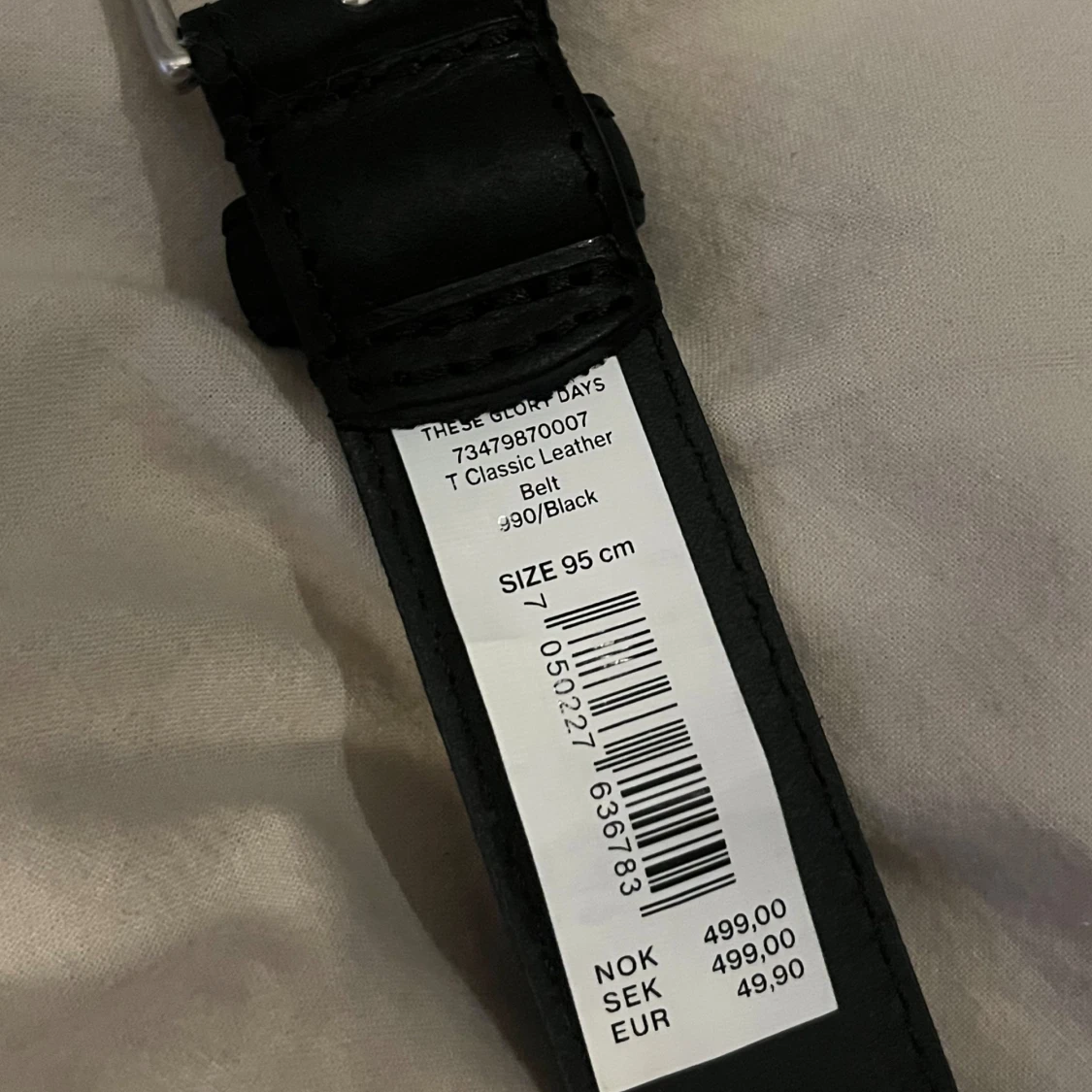Svart läderbälte från These Glory Days - 2